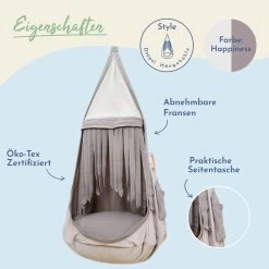 Lola Hängehöhle Double Loli Twins HAPPINESS Inkl. Drehwirbel -Gartenmöbel Store lola loli twins happiness 2023 3