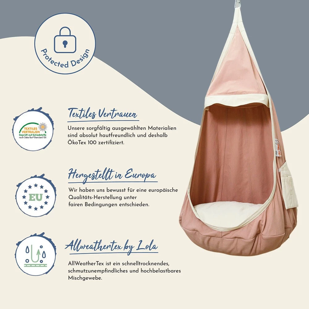 Lola Hängehöhle Double LOLI TWINS Piggy Inkl.Drehwirbel 3 Lola Hängehöhle Double LOLI TWINS Piggy Inkl.Drehwirbel