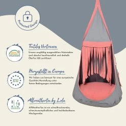 Lola Hängehöhle Double Loli Twins ROSEGOLD Inkl. Drehwirbel