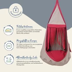 Lola Hängehöhle Double Loli Twins RUBIN Inkl. Drehwirbel -Gartenmöbel Store lola loli twins rubin 47368 2023 2