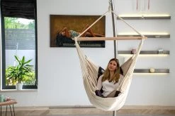 Lola Luxus Hängesessel Panorama Chair DeLuxe Caffe Crema -Gartenmöbel Store lola luxus haengesessel panorama chair deeluxe caffe crema 16