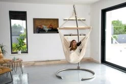 Lola Luxus Hängesessel Panorama Chair DeLuxe Caffe Crema -Gartenmöbel Store lola luxus haengesessel panorama chair deeluxe caffe crema 8