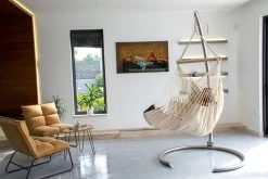 Lola Luxus Hängesessel Panorama Chair DeLuxe Caffe Crema -Gartenmöbel Store lola luxus haengesessel panorama chair deeluxe caffe crema 9