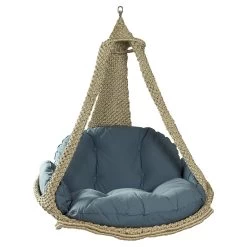 Lola Hängesofa Nido XL Champagne Wetterfest Mit Kissen Anthracite