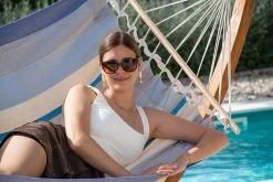 Lola Hängematten-Set Paraguay Lärche Mit Stabhängematte Santo Aquamarin 22 Lola Hängematten-Set Paraguay Lärche Mit Stabhängematte Santo Aquamarin -Gartenmöbel Store lola paraguay haengemattengestell holz 53581 1 11 1