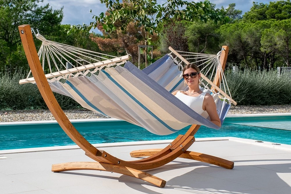 Lola Hängematten-Set Paraguay Lärche Mit Stabhängematte Santo Aquamarin 8 Lola Hängematten-Set Paraguay Lärche Mit Stabhängematte Santo Aquamarin – Bild 6