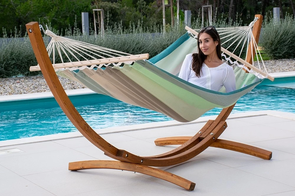 Lola Hängematten-Set Paraguay Lärche Mit Stabhängematte Santo Turquoise 8 Lola Hängematten-Set Paraguay Lärche Mit Stabhängematte Santo Turquoise – Bild 6