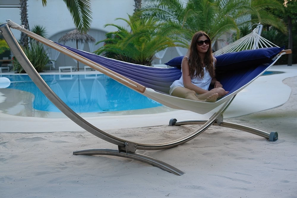 Familien-Stabhängematte American-Hammock-Lifestyle Ocean Mit Edelstahltgestell Royal Deluxe 15 Familien-Stabhängematte American-Hammock-Lifestyle Ocean Mit Edelstahltgestell Royal Deluxe – Bild 13