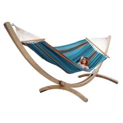 Hängematten-Set - Gestell Gigant Mit Family Stabhängematte XXXL Santa Maria