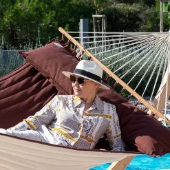 Lola Luxus Stab Hängematte Gefüttert American Hammock Lifestyle COFEA ROBUSTA Mit Kissen Wetterfest -Gartenmöbel Store lola stab hangematte american hammock cofea robusta 95087 3c 1