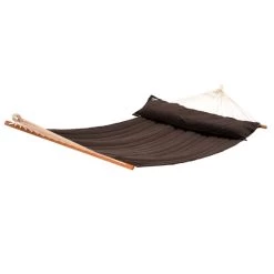 Familien-Stabhängematte American-Hammock Cofea-Robusta Mit Holzgestell Aus FSC-Lärche Ares-Arc -Gartenmöbel Store lola stabhaengematte american cofea robusta ares arc 2b