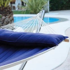 Familien-Stabhängematte American-Hammock Ocean Mit Holzgestell Aus FSC-Lärche Ares-Arc -Gartenmöbel Store lola stabhaengematte american ocean ares arc 3a