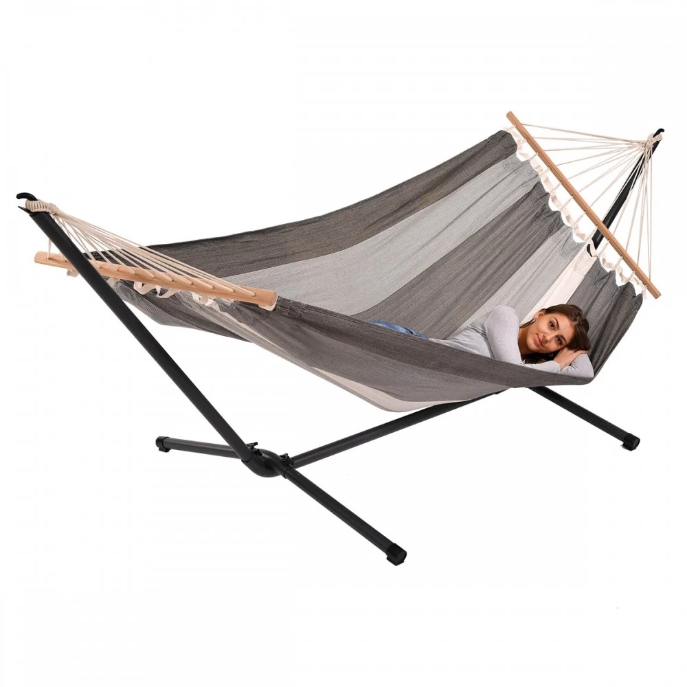 Einzel-Stabhängematte Cancun Oliva Baumwolle 5 Einzel-Stabhängematte Cancun Oliva Baumwolle – Bild 3