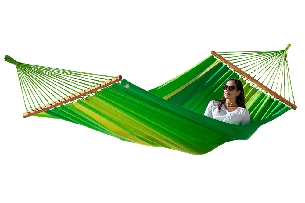 Doppel-Stabhängematte Caribbean Citrus Bio-Baumwolle 4 Doppel-Stabhängematte Caribbean Citrus Bio-Baumwolle – Bild 2