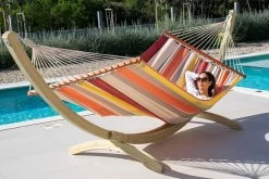 Doppel-Stabhängematte Caribbean Lava Bio-Baumwolle -Gartenmöbel Store lola stabhaengematte caribbean lava 4