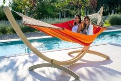 Familien-Stabhängematte Dominica Volcano Bio-Baumwolle -Gartenmöbel Store lola stabhaengematte dominica volcano red 2