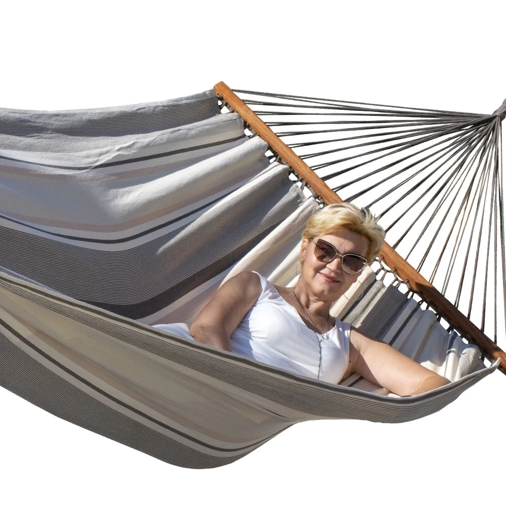 Familien-Stabhängematte Dominica Zebra Bio-Baumwolle 3 Familien-Stabhängematte Dominica Zebra Bio-Baumwolle