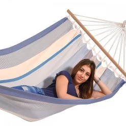 Einzel-Stabhängematte Santo Aquamarin