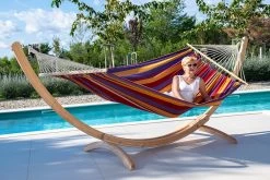 Familien-Stabhängematte Beauty Miami Outdoor -Gartenmöbel Store lola stabhangematte beauty miami xxl watterfest 115033 5