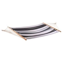 Doppel-Stabhängematte Jamaica Negro-Elegance Baumwolle -Gartenmöbel Store lola stabhangematte xl jamaica negro elegance 112023 3a