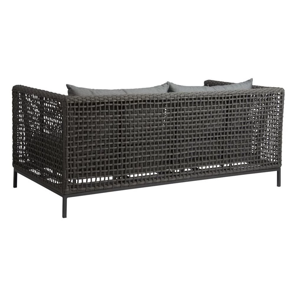 Stern Korpus Sofa 2-Sitzer Corda Kordel Platin Mit Kissen 100% Polyacryl Dessin Seidengrau 5 Stern Korpus Sofa 2-Sitzer Corda Kordel Platin Mit Kissen 100% Polyacryl Dessin Seidengrau – Bild 3