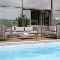 Stern Korpus Sofa 2-Sitzer Corda Kordel Platin Mit Kissen 100% Polyacryl Dessin Seidengrau 13 Stern Korpus Sofa 2-Sitzer Corda Kordel Platin Mit Kissen 100% Polyacryl Dessin Seidengrau -Gartenmöbel Store lola stern 2 sitzer sofa anthrazit platin 419031 5