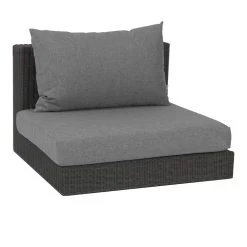 Stern Fontana Geflecht Basaltgrau Rückenkissen Seidengrau Und Stapelsessel Cardiff Edelstahl Textilenbezug Silbergrau Mit Tisch INTERNO 180x100x75 Dekor Smoky -Gartenmöbel Store lola stern fontana korpus mittelelement 418524 1