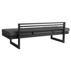 Stern Gartenmöbel-Set NEW HOLLY DINING Mit Kufentisch 200x100 Cm Dekor Zement Hell Und 3x Stapelsessel SKELBY -Gartenmöbel Store lola stern holly bank liege anthrazit karbon 416839 2 1 1