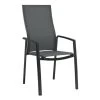 Stern KARI Stapelsessel Aluminium Anthrazit Mit Textilenbezug Karbon Und Aluminiumarmlehnen Anthrazit, Extra Hohe Rückenlehne -Gartenmöbel Store lola stern kari stapelsessel karbon 416808 1