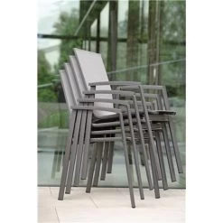 Stern NEW TOP Stapelsessel Aluminium Anthrazit Mit Textilenbezug Silber Und Aluminiumarmlehnen Anthrazit 11 Stern NEW TOP Stapelsessel Aluminium Anthrazit Mit Textilenbezug Silber Und Aluminiumarmlehnen Anthrazit -Gartenmöbel Store lola stern new top sessel anthrazit silber 418467 5