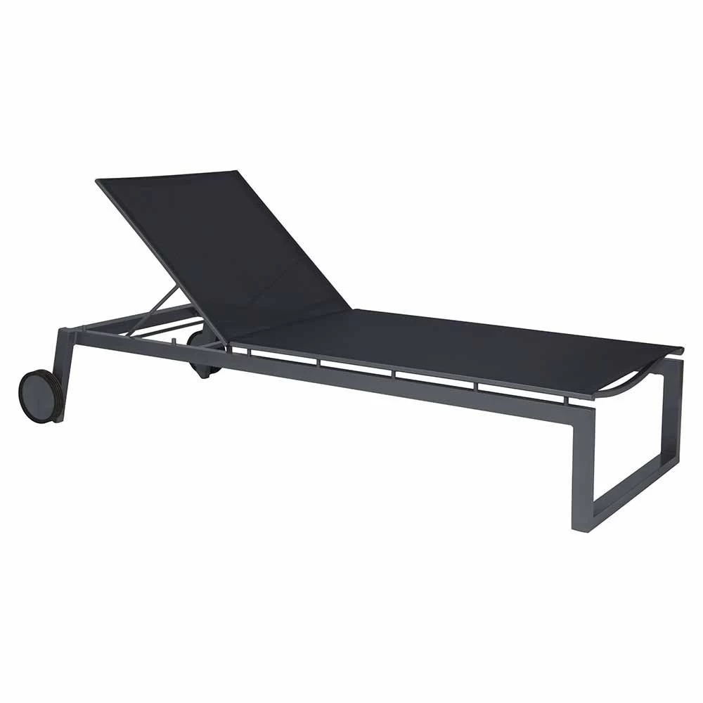 Stern Rollenliege Robin Aluminium Graphit Mit Bezug Textilen Silbergrau Stapelbar 3 Stern Rollenliege Robin Aluminium Graphit Mit Bezug Textilen Silbergrau Stapelbar