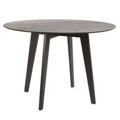 Stern Tisch Ø 110 Cm Aluminium Anthrazit Mit Tischplatte Silverstar 2.0 Smoky