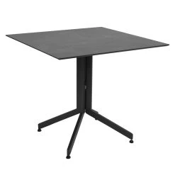 Stern Tischgestell 80x80 Cm, Aluminium Anthrazit, Abklappbar Für Tischplatte Silverstar 2.0 -Gartenmöbel Store lola stern tisch silverstar gestell anthrazit 101066 2 1