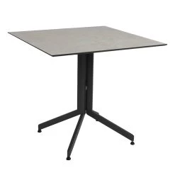 Stern Tischgestell 80x80 Cm, Aluminium Anthrazit, Abklappbar Für Tischplatte Silverstar 2.0 -Gartenmöbel Store lola stern tisch silverstar gestell anthrazit 101066 4 1