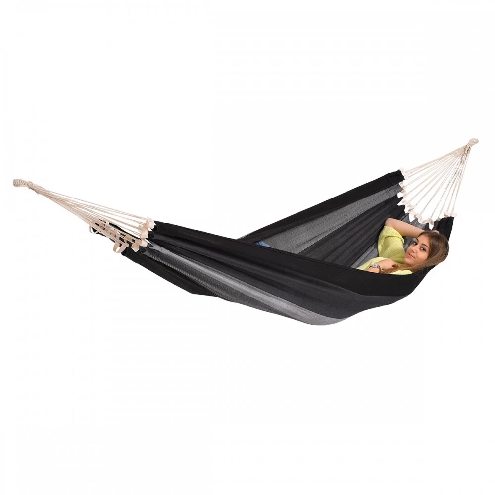 Einzel-Hängematte Cancun Anthrazit Baumwolle 4 Einzel-Hängematte Cancun Anthrazit Baumwolle – Bild 2