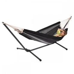 Einzel-Hängematte Cancun Anthrazit Baumwolle 13 Einzel-Hängematte Cancun Anthrazit Baumwolle -Gartenmöbel Store lola tuchhaengematte cancun anthrazit 53437 3