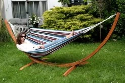 Lola Tuchhängematte Tampa Azur -Gartenmöbel Store lola tuchhaengematte tampa azur 51464 4