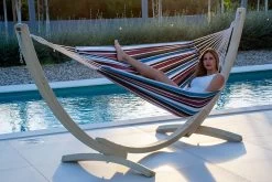 Lola Tuchhängematte Tampa Azur -Gartenmöbel Store lola tuchhaengematte tampa azur 51464 6 1