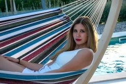 Lola Tuchhängematte Tampa Azur -Gartenmöbel Store lola tuchhaengematte tampa azur 51464 8