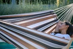 Lola Tuchhängematte Tampa Silver Brown -Gartenmöbel Store lola tuchhaengematte tampa silber brown 51440 4a