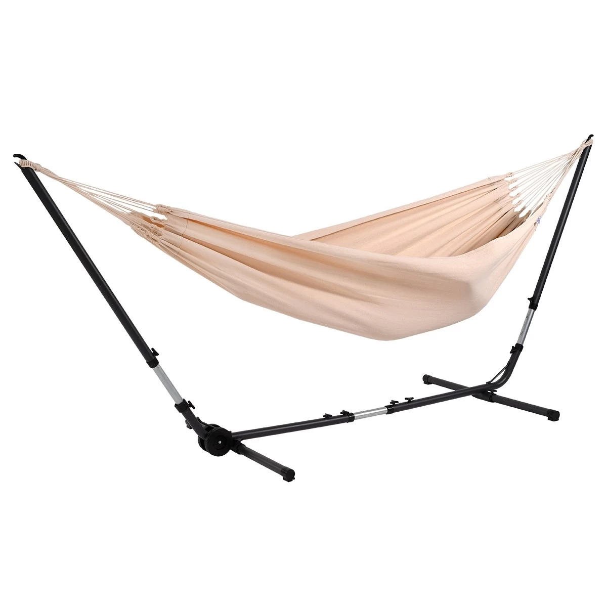 Universal Anthrazit Hängematten-Metallgestell + Lola Hängematte XL Jamaica Natura Double 3 Universal Anthrazit Hängematten-Metallgestell + Lola Hängematte XL Jamaica Natura Double