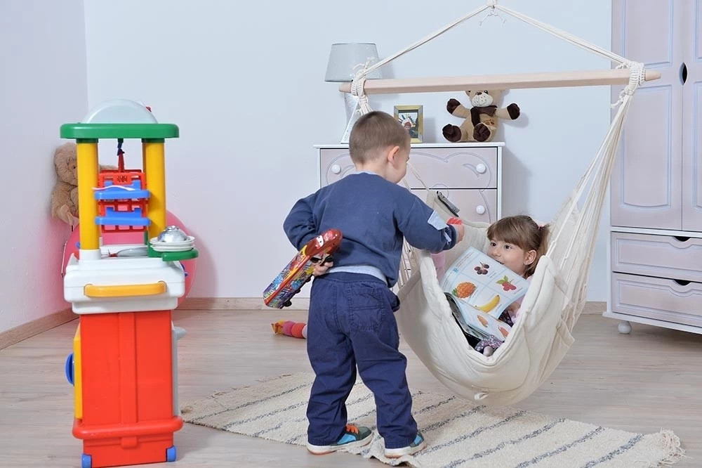 Lola Hängesessel LOKI Kids Natur Weichgepolstert 5 Lola Hängesessel LOKI Kids Natur Weichgepolstert – Bild 3