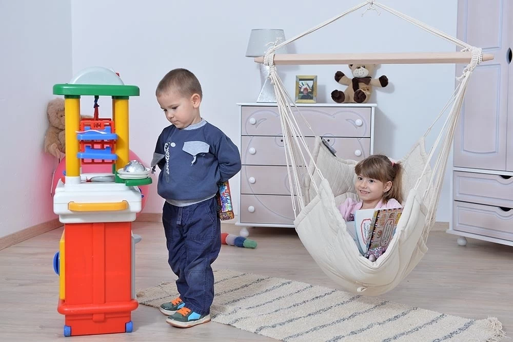 Lola Hängesessel LOKI Kids Natur Weichgepolstert 7 Lola Hängesessel LOKI Kids Natur Weichgepolstert – Bild 5