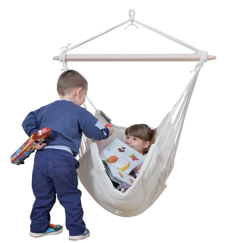 Lola Hängesessel LOKI Kids Natur Weichgepolstert 3 Lola Hängesessel LOKI Kids Natur Weichgepolstert