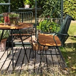 Houe PAON Gartenbank - Black -Gartenmöbel Store paon bench dining pine green circum bamboo houe 5500 3