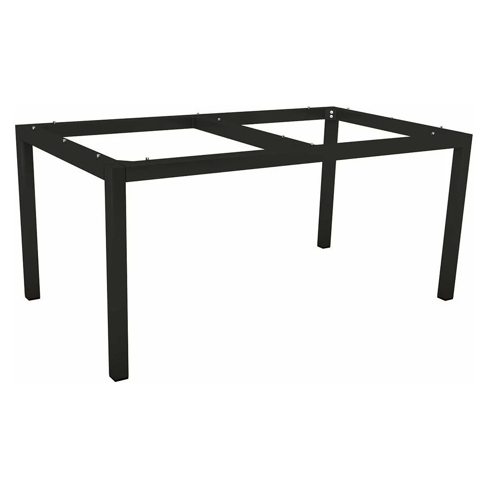 Stern 4x Stapelsessel Kari Leinen Grau Und Tischgestell 160x90 Alu Schwarz Matt Mit Platte Dekor Cream Marble 5 Stern 4x Stapelsessel Kari Leinen Grau Und Tischgestell 160x90 Alu Schwarz Matt Mit Platte Dekor Cream Marble – Bild 3