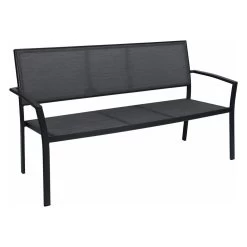 Stern Bank 2,5-Sitzer Allround Aluminium Anthrazit Mit Bezug Textilen Karbon