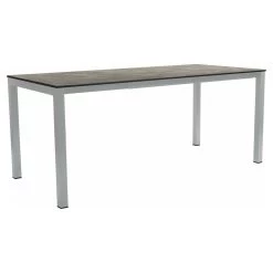 Stern Ausziehtisch 130/180x80 Cm Edelstahl Tischplatte Silverstar Slate Stone