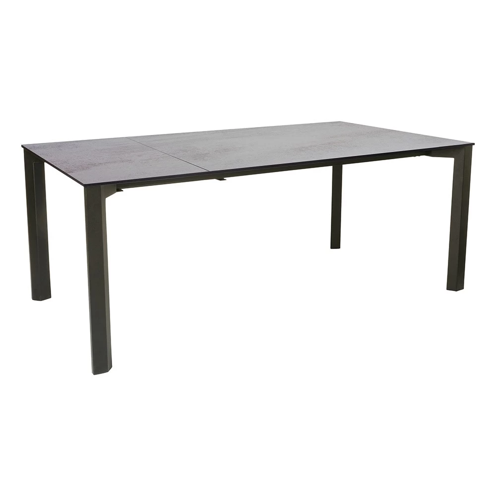 Stern Ausziehtisch 160/210x100 Cm Penta Aluminium Anthrazit Tischplatte Silverstar Zement Hell Mit Nivelliersystem 4 Stern Ausziehtisch 160/210x100 Cm Penta Aluminium Anthrazit Tischplatte Silverstar Zement Hell Mit Nivelliersystem – Bild 2