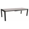 Stern Ausziehtisch 174/254x90 Cm Aluminium Schwarz Matt Tischplatte Silverstar Stone Light